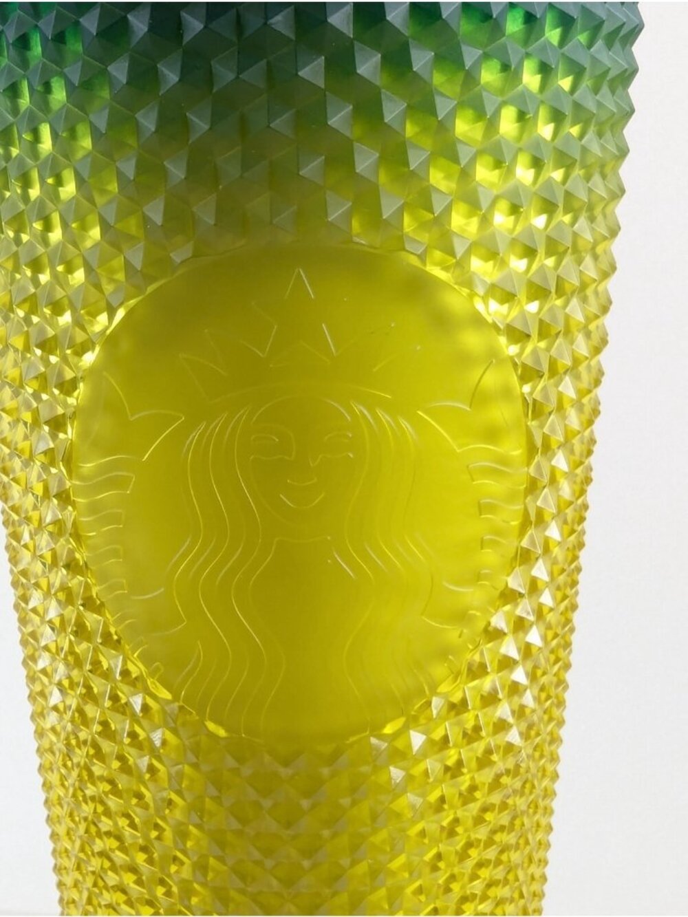 Starbucks Fall 2023 Gradient Tumbler - Lemon Yellow Blue Studded Venti 24oz Cold - Picture 7 of 7